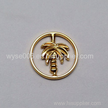 Metal Decorative Accessories Shiny Gold Color