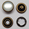 Pearl Cap Prong Snap Button Anti Brass Color