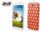 S4 i9500 TPU Cell Phone Case Battery Cover With Polka Dot Pattern