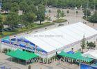 Transparent 20x40m Outdoor Party Tent , White PVC Fabric Wedding Tent