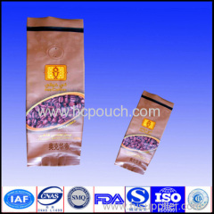 aluminum foil side gusset coffee bags with valve