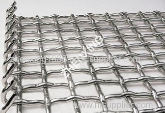 Crimped before weave wire mesh