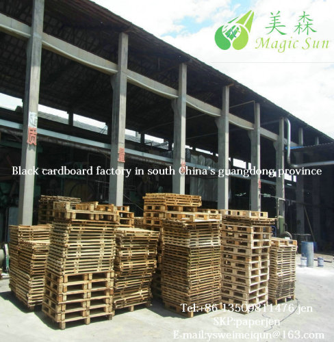 500-3000g wood pulp dark black paper board factory