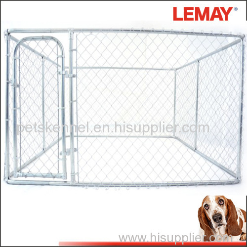 Hot-Selling 10x10x6 foot galvanized chain link large cheap dog kennel and run