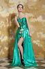 Lovely Sweetheart Strapless Mermaid Womens Party Dresses Green Long Prom Dresses With Bow
