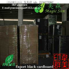 thick black paper board