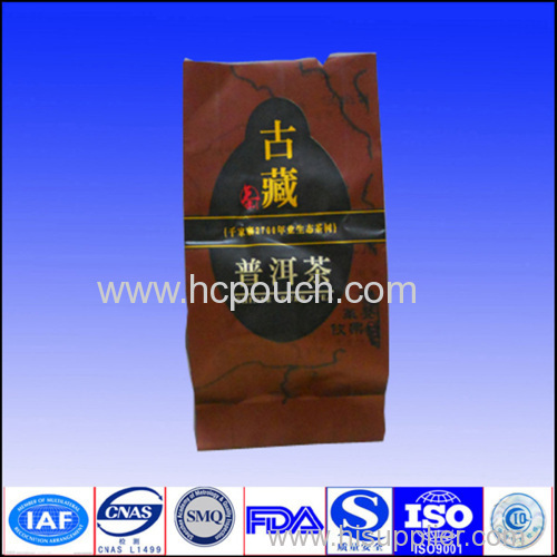 food packaging bag with side gusset