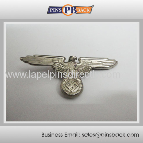 Hot selling metal die struck 3D eagle laple pin/1inch eagle pin badge/lapel pins with butterfly clutch
