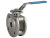 Italy thin type wafer ball valve with ISO5211 mounting pad