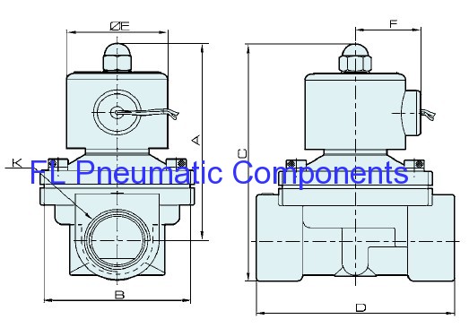 China Pneumatic Water Valve