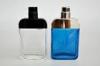 100ML Hot Stamping Plastic Perfume Bottle with UV PP Plastic Cap