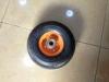 Pneumatic Rubber Hand Trolley Wheels , 4.10 / 3.50-4 Metal Rim