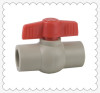 PP-R plastic socket ball valve with butterfly handle