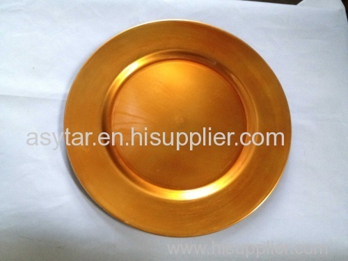 chrismas plastic plate / charge plate