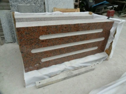 red Block Marble Slabs wooden packaging