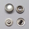 Pearl Cap Ring Snap Button Nickle Color