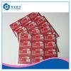 Red Printed Self Adhesive Labels