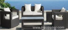 Aluminium frame outdoor furniture wicker sofa set