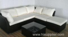 Garden patio outdoor PE rattan furniture sofa set