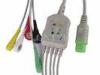 3 / 5 leads Fukuda Denshi ECG Patient Cable , IEC / AHA Clip / Snap end