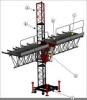 3P, 380V, 50Hz 8.3 m / min Single Mast Climbing Work Platform STC100 D