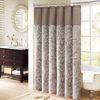 Blue / Brown Window Shower Curtain Polyester Waterproof For Home Bath