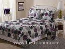 Square Patchwork Quilt Bedding Set Polyester / Cotton With Woven Technics