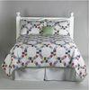 Polyester Patchwork Quilt Bedding Set With Colorful Stripe For Hotel