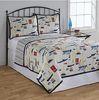 Polyester Washable Patchwork Quilt Bedding Set Queen Size For Wedding