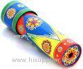 Customized Mini Rigid Cardboard / Paper Children Toy Kaleidoscope with Double-tube