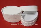 Customized Recycled White Velvet / Oval Paper Box for Garment, Gift, Candle Packaging