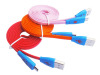 2014 Thinko Smile flat colored cable usb smile face cable for samsung for iphone mini usb cable