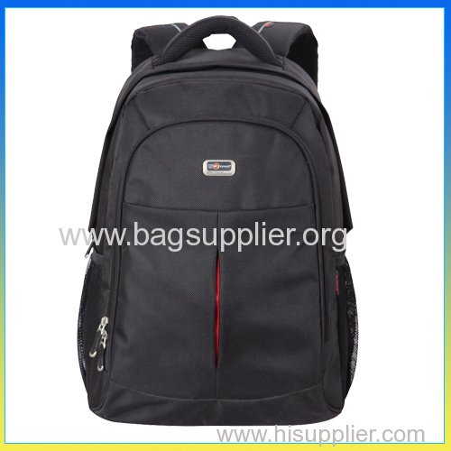 Hot sale trending college bag polyester black sports backpack computer bag