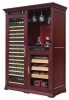 VinBRO Gaint Electric Wooden Wine Cellar Cabinet Cigar Hum-idor Comno in Furniture Digital Control Temperature&Humidity