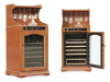 VinBRO Electronic Wooden Wine Cellar Cabinets Furniture Vintage/Europe Commercial Style Wine Display Storage Cabinets