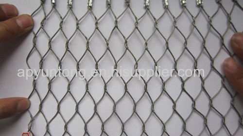 bird plain woven steel rope netting 