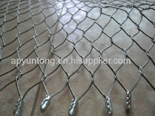 bird plain woven steel rope netting 