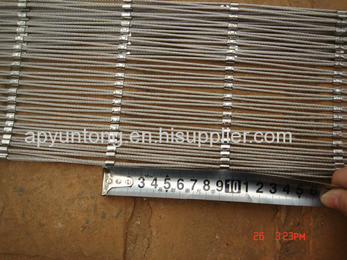 protecting steel rope mesh for stair