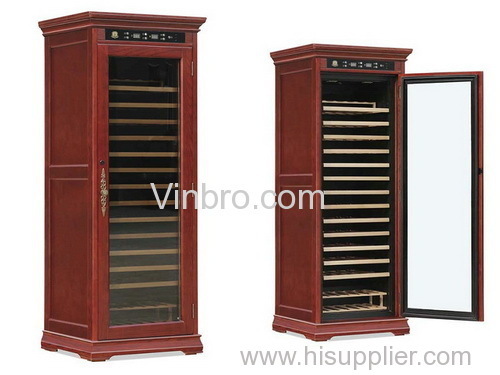 VinBRO HOT Wooden Wine Cellar Cabinet Furniture Residential/Commercial Electronic Wine Storage Refrigerator 120 bottles