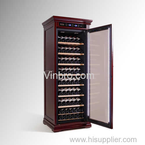 VinBRO Wine Cellar Cabinet Furniture Wooden Wine Cooler Wine Display Case Compressor Refreigeration Bar Accessories