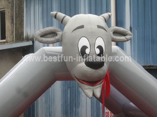 Cartoon Goat Bounce House for Supermarket