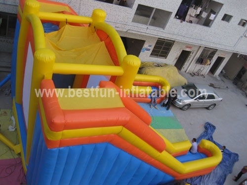 Giant Inflatable Bouncer Combo with Double Line Slide