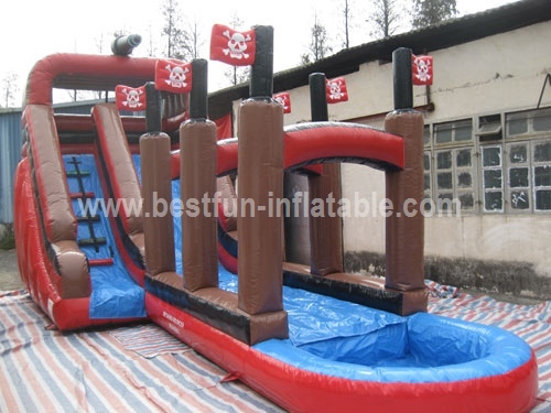 Giant Priate Ship Inflatable Water Slide