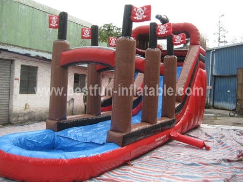 Giant Priate Ship Inflatable Water Slide