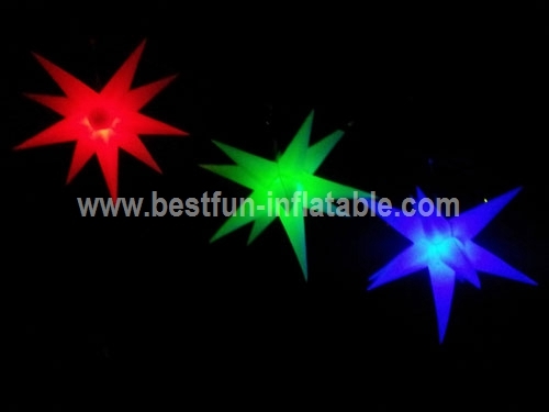 Hanging Inflatable LED Stars and Spheres