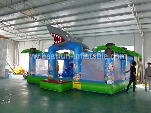 Inflatable Shark Bite Jumper / Bounce House