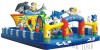 0.55mmPVC castle slide inflatable slide for kids