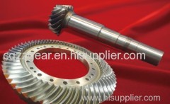 Spiral bevel gear and gear shaft