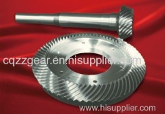 Spiral bevel gear and gear shaft