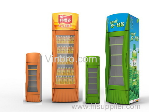 VinBRO Custom Commercial Beverage Can Bottle Beer Display Refrigerator Coolers